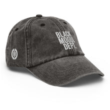 Load image into Gallery viewer, Black Mogul Dept. Vintage Hat
