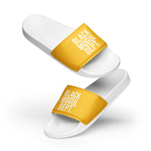 Load image into Gallery viewer, Black Mogul Dept. Women&#39;s slides
