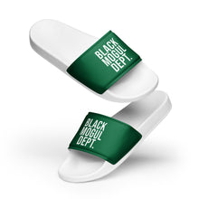 Load image into Gallery viewer, Black Mogul Dept. Women&#39;s slides

