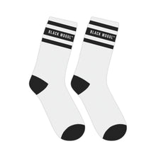 Load image into Gallery viewer, Black Mogul Stripe Mid-length Socks
