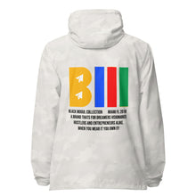 Load image into Gallery viewer, Black Mogul Draw Four Unisex lightweight zip up windbreaker
