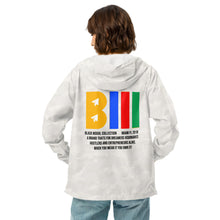 Load image into Gallery viewer, Black Mogul Draw Four Unisex lightweight zip up windbreaker
