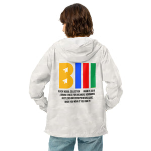 Black Mogul Draw Four Unisex lightweight zip up windbreaker