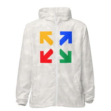 Load image into Gallery viewer, Black Mogul Draw Four Unisex lightweight zip up windbreaker
