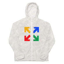Load image into Gallery viewer, Black Mogul Draw Four Unisex lightweight zip up windbreaker
