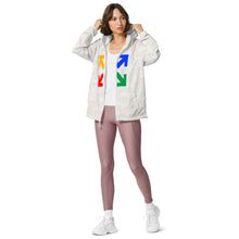 Load image into Gallery viewer, Black Mogul Draw Four Unisex lightweight zip up windbreaker
