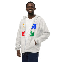 Load image into Gallery viewer, Black Mogul Draw Four Unisex lightweight zip up windbreaker
