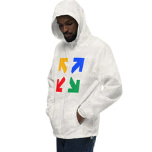 Load image into Gallery viewer, Black Mogul Draw Four Unisex lightweight zip up windbreaker
